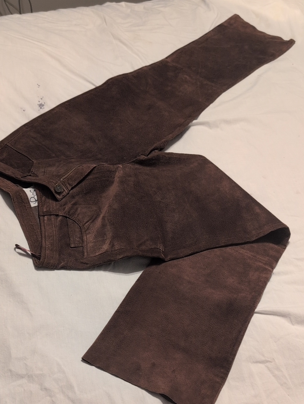 Lilly Pulitzer Men's Suede Bootcut Jeans in Deep Brown